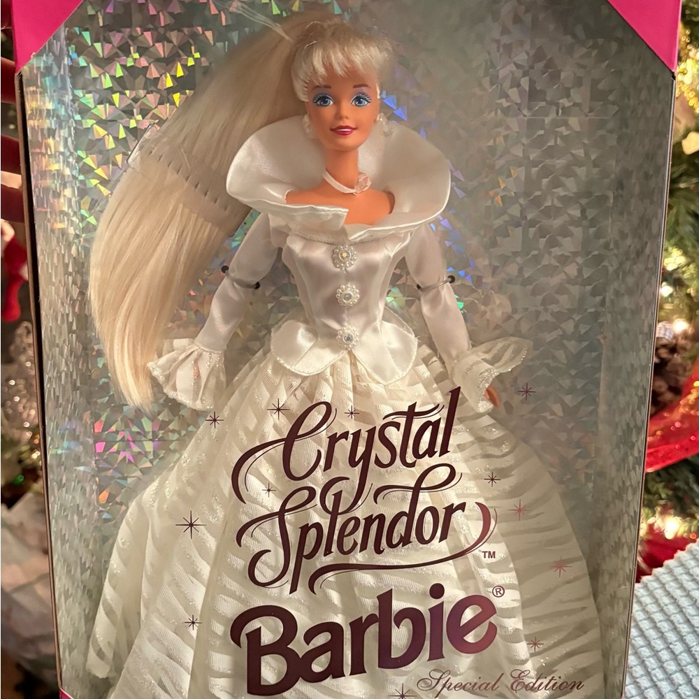 Barbie in Elegant White and Silver Gown